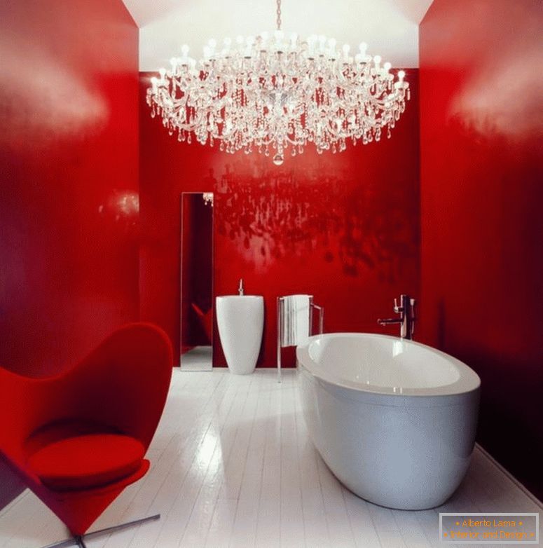 кул-евтин-бања-ремоделирање-идеи-за-бања-со-големи-лустери-светилка-и-црвено-сликарство-акцент-ѕидови-исто така-класичен-луксузни-виси-светилка-украсување-инспирации