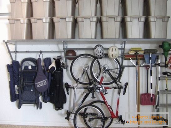 Нарачајте во гаражата - Правильно организованные инструменты для ремонта и Метод хранения велосипедов и других предметов