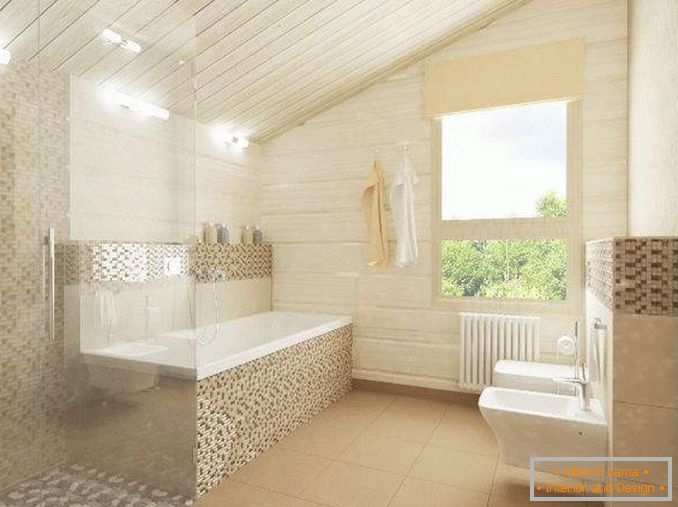 Внатрешни работи на една мала приватна куќа - дизајн на бања
