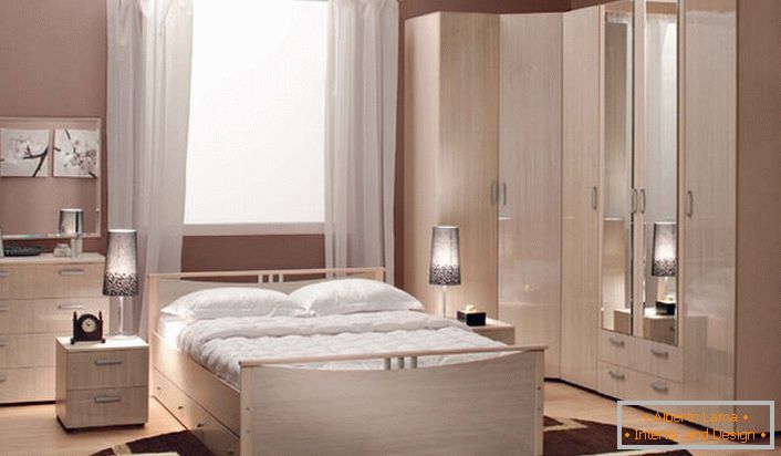 Модуларен мебел за спална соба е најповолна опција за мали урбани апартмани.