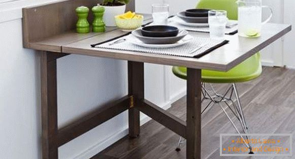 маса, кујна, преклопен дрвена, фото 11