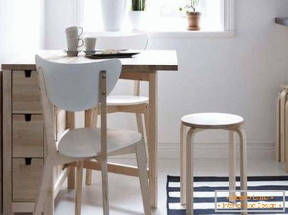 маса, кујна, преклопен дрвена, фото 47