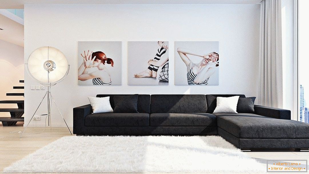 Дневна соба во минималистички стил со слики