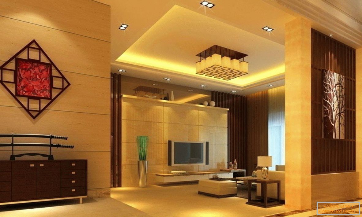 Кинески стил таванот декор