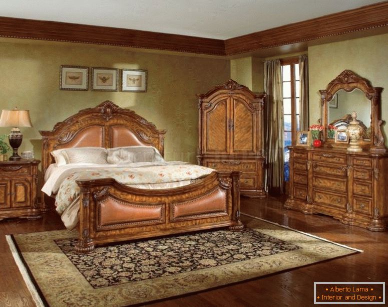 атрактивни дизајн-идеи-за-традиционални-спални-декор-со-најдобар-кревет-во внатрешноста-голем-шкаф-во близина на одлично чување-близок-убав ѕид-на-дрвени-подот