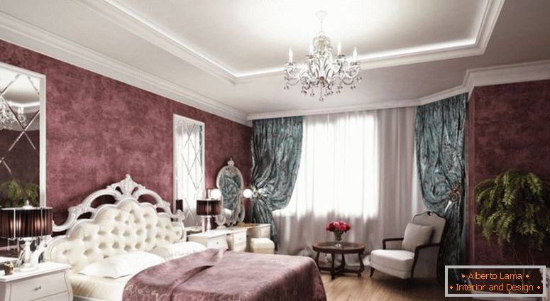 класичен спална соба-ентериер