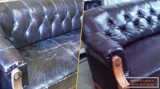 Виткање на тапациран мебел пред и потоа, слика 11