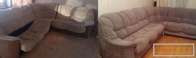 Извлекување на тапациран мебел пред и потоа, слика 17