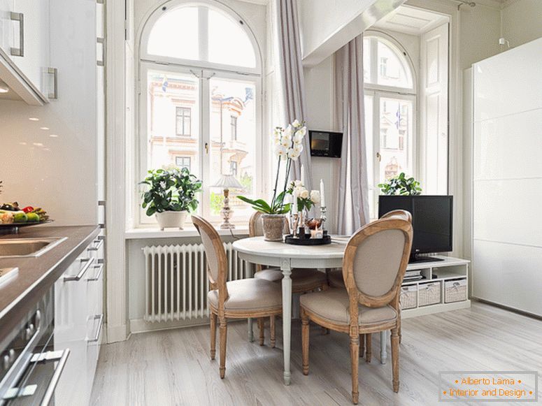 Внатрешен дизајн на стан од 22 квадратни метри во скандинавски стил
