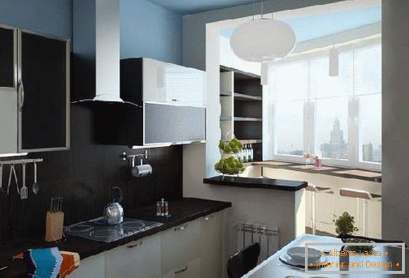 кујна со балкон фото дизајн, фото 27