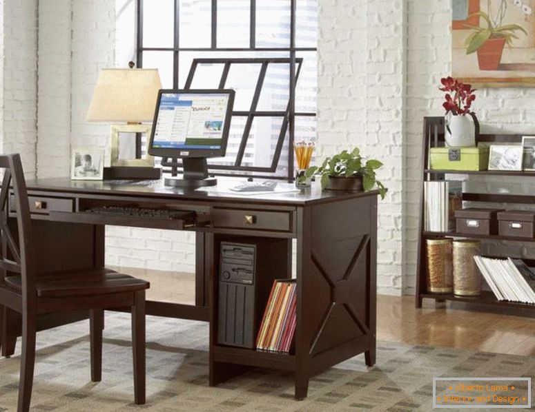 домот-дома-канцеларија-со-дрвени-темно-маса-и-столици-10-модерни-дома-канцеларија-дизајн-идеи