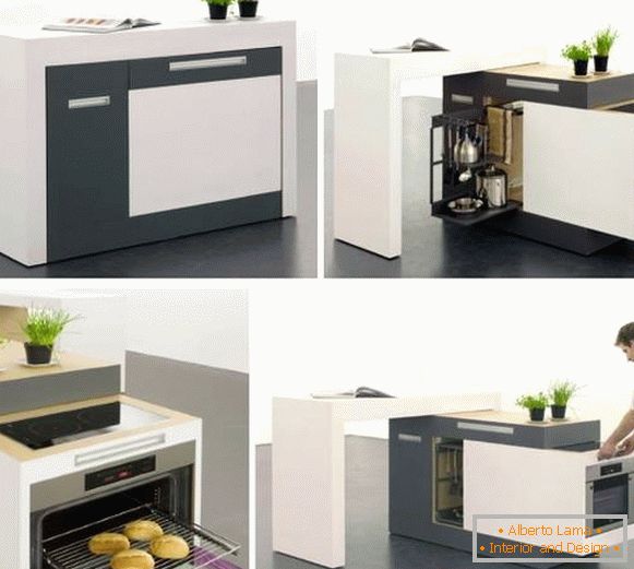 мултифункционален мебел-трансформатор за кујна