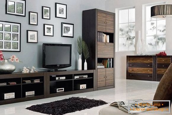 модуларен мебел за дневна соба во модерен стил, фото 6