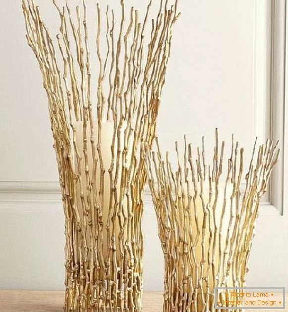 декоративни гранки за отворени вазни со свои раце, фото 50
