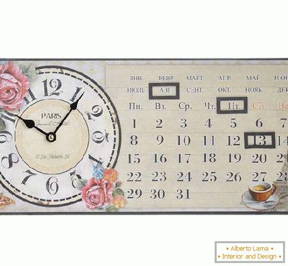 часовник со календарски ѕид, фото 24