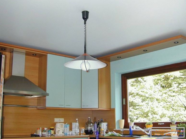 дизајн таванот-во-на-кујната-од-гипс картон