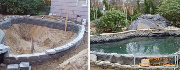 Како да се изгради езерце во земјата со свои раце - проекти на базени со фотографии