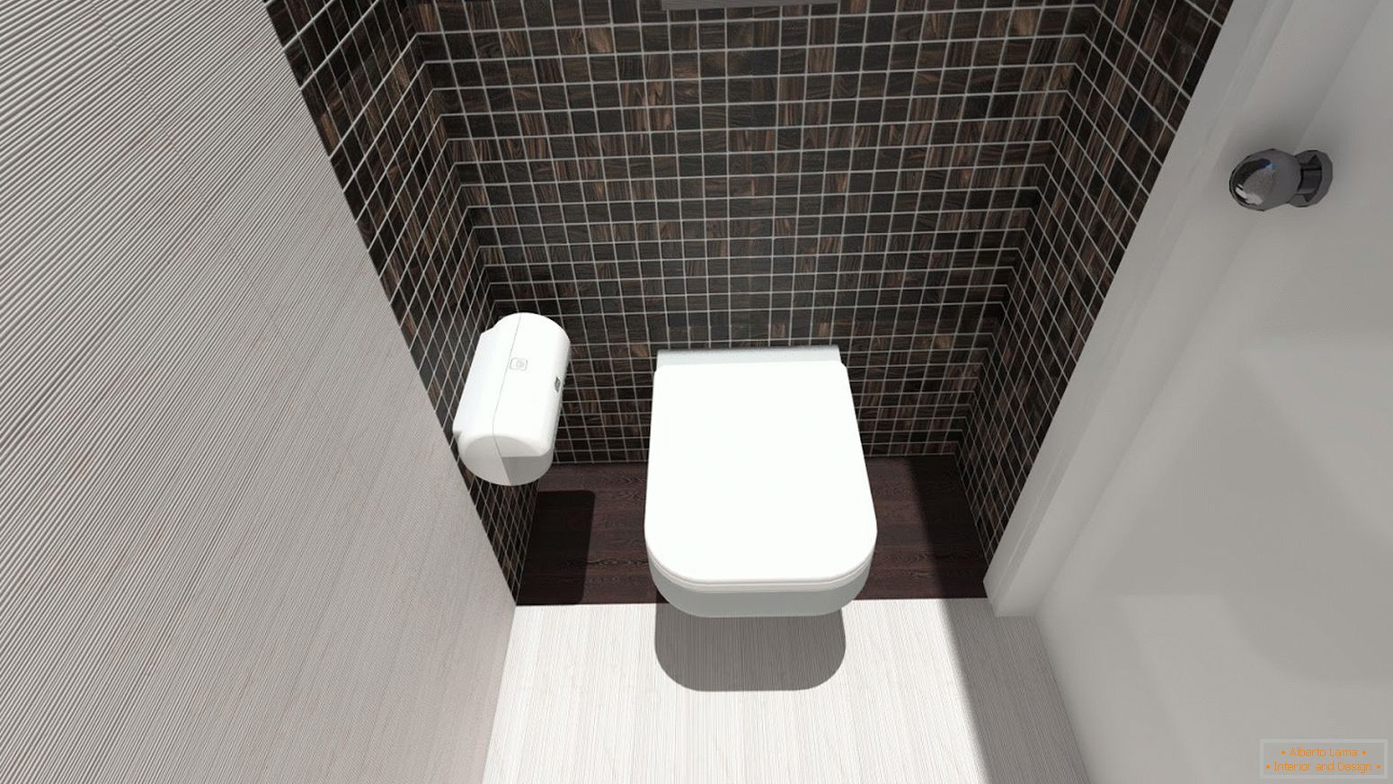Мозаик плитка в дизайне туалета