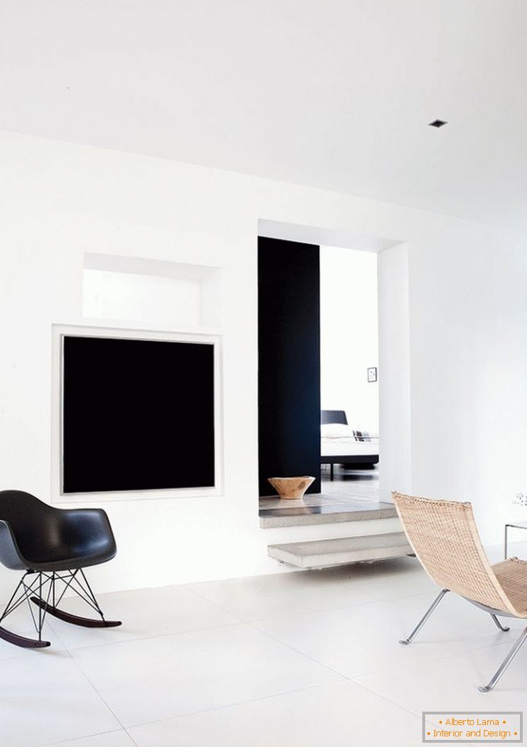 Дизајн на мал стан во црно и бело - фото 6