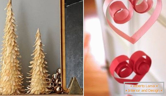Божиќни украси направени од хартија