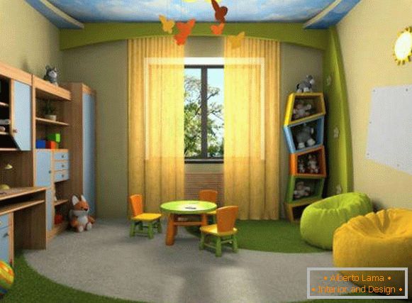 дизајн на завеси за детска соба за момче, фото 3