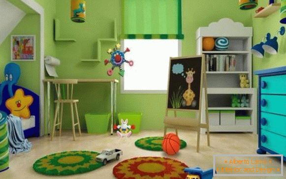 Ролетни ролетни за деца во детска соба за едно момче, фото 40