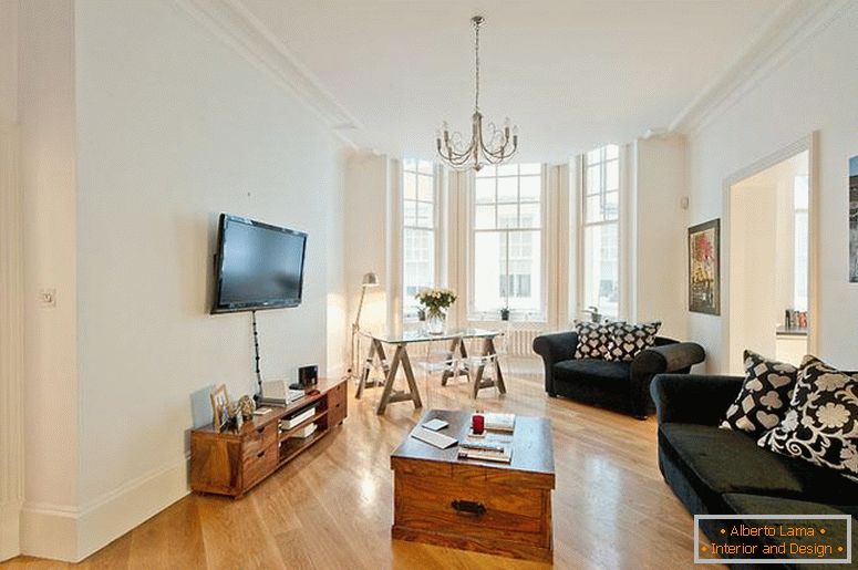 Мебел во дневната соба во минималистички стил