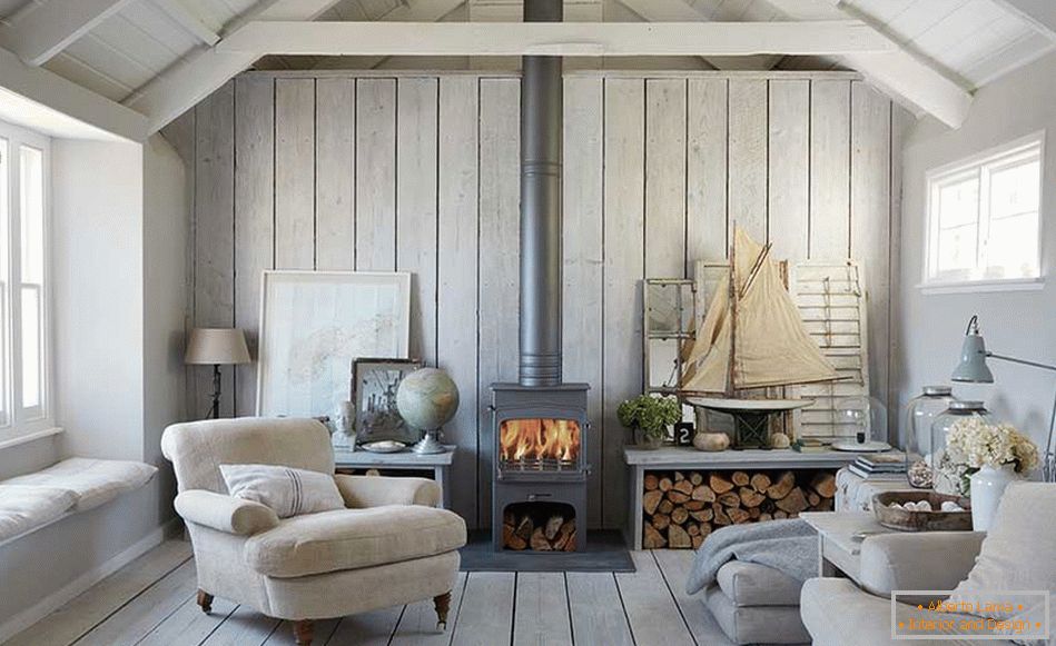 Скандинавски стил во внатрешноста на селска куќа