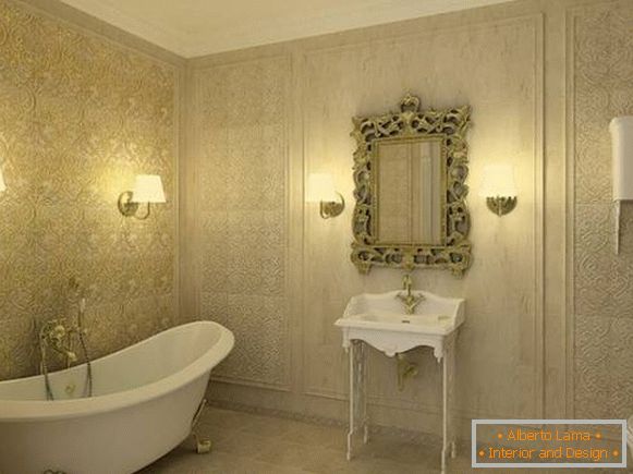 ѕидна светилка за бања во класичен стил, фото 23
