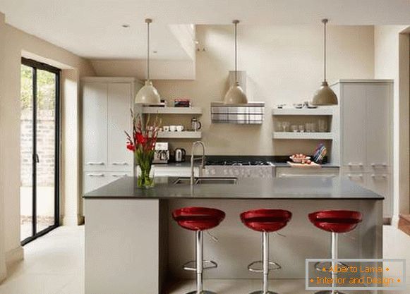 дизајн на кујна во модерен стил, фото 6
