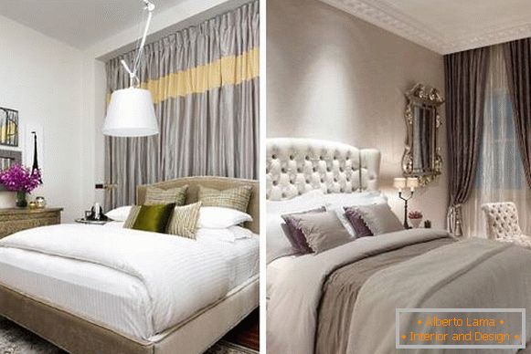 Гламурозни метални завеси за спална соба - фото дизајн 2016