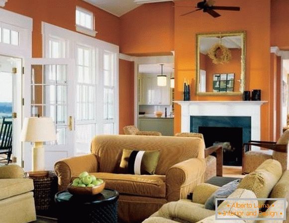 Портокал ѕидови во дневната соба
