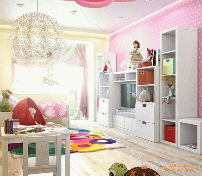 Дизајн на детска соба во внатрешноста на двособен стан - фото