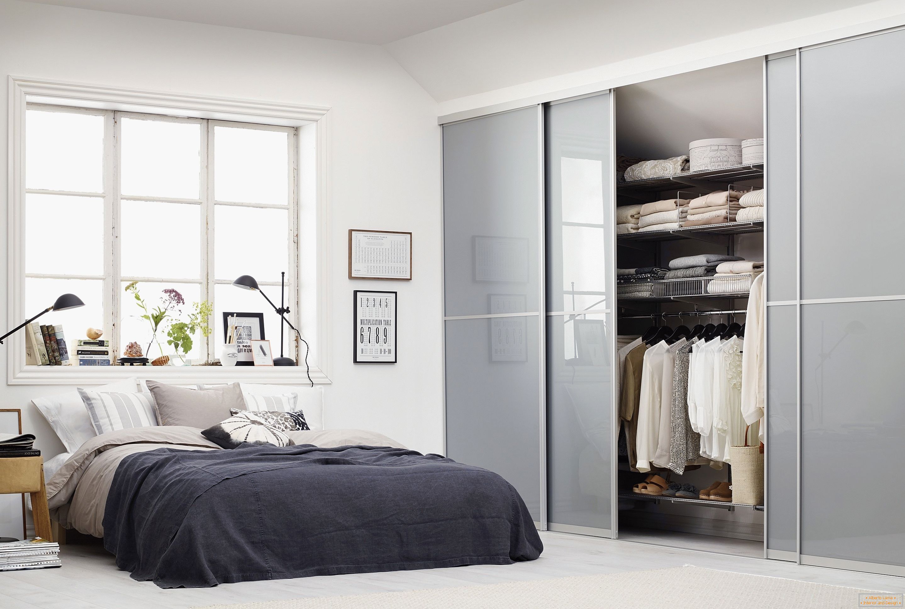 Спална соба во стилот на приватноста на минимализмот