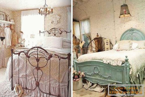 Спална соба во стилот на cheby chic - фотографии на идејните дизајни