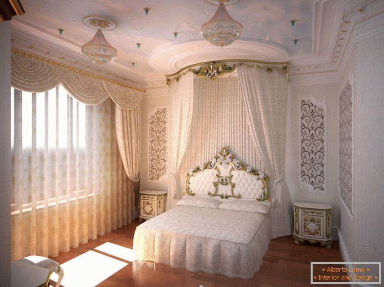 дизајн-спална соба-во-стил-барок