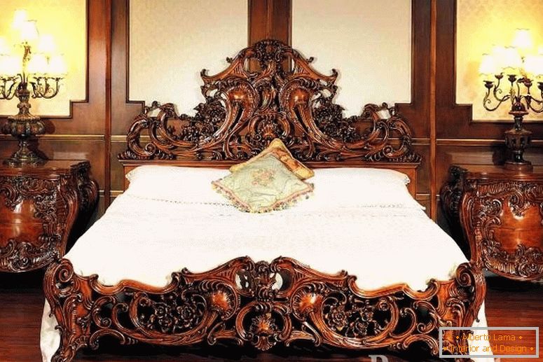 Дрвени кревети и кревети со врежан обрасци