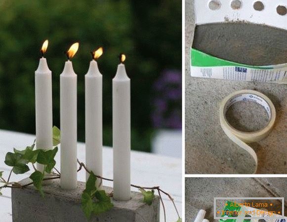 Како да направите свеќници со свои раце