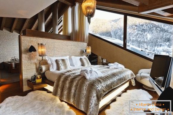 луксузни спални со поглед кон планината