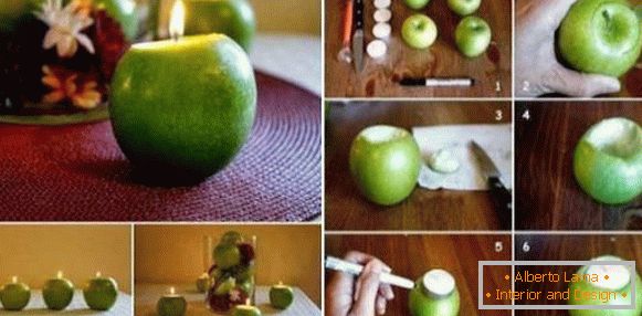 Свеќници од јаболка