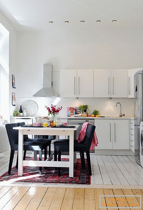 Кујна на мал стан во Шведска