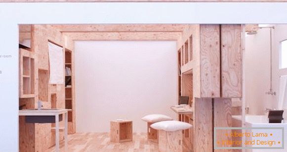 Дневна соба станови со трансформирачки мебел