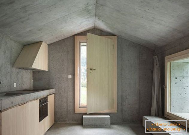 Бетонска куќа во минималистички стил