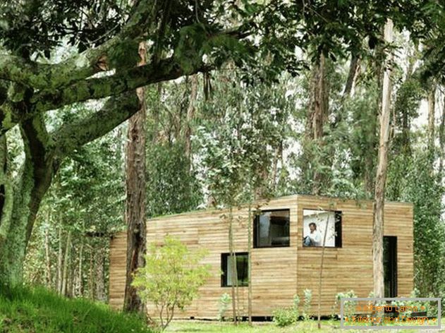 Еквадорска мала куќа во прекрасна шума