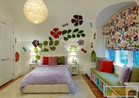 Изберете ја бојата на детската соба - шарен дизајн на фотографијата