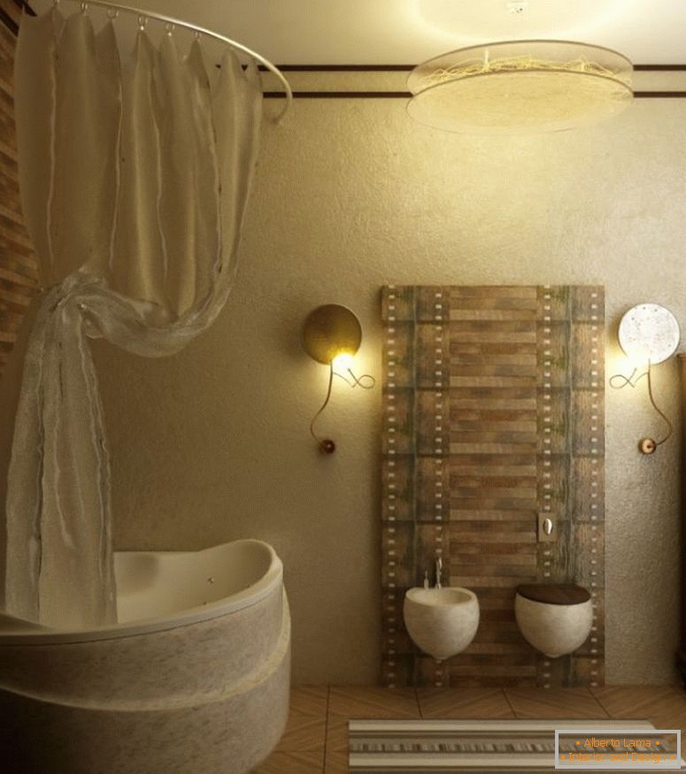 бања-идеи-со-подни плочки-и-уникатни-кади-форма-исто така-завеса-и-монтирани-тоалет-исто така-ѕид-светилки-и-складирање-кабинет-исто така-другар-светилки-волшебна- бања дизајн-планови-840x949