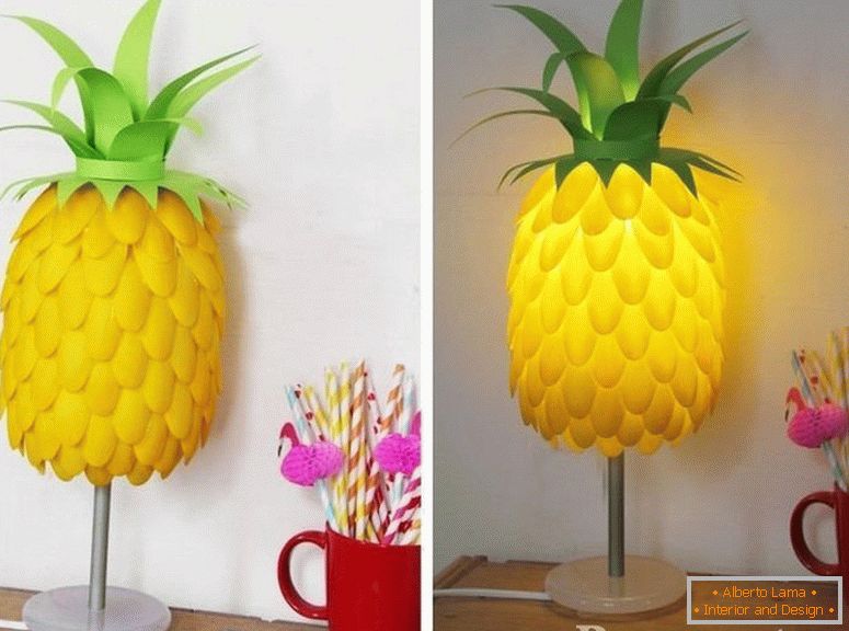 Табела светилка во форма на ананас
