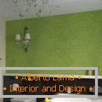 Зелен ѕид во дизајнот на собата
