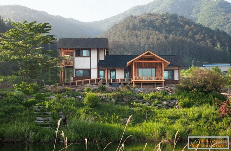 Земја дрвена куќа во Кореја