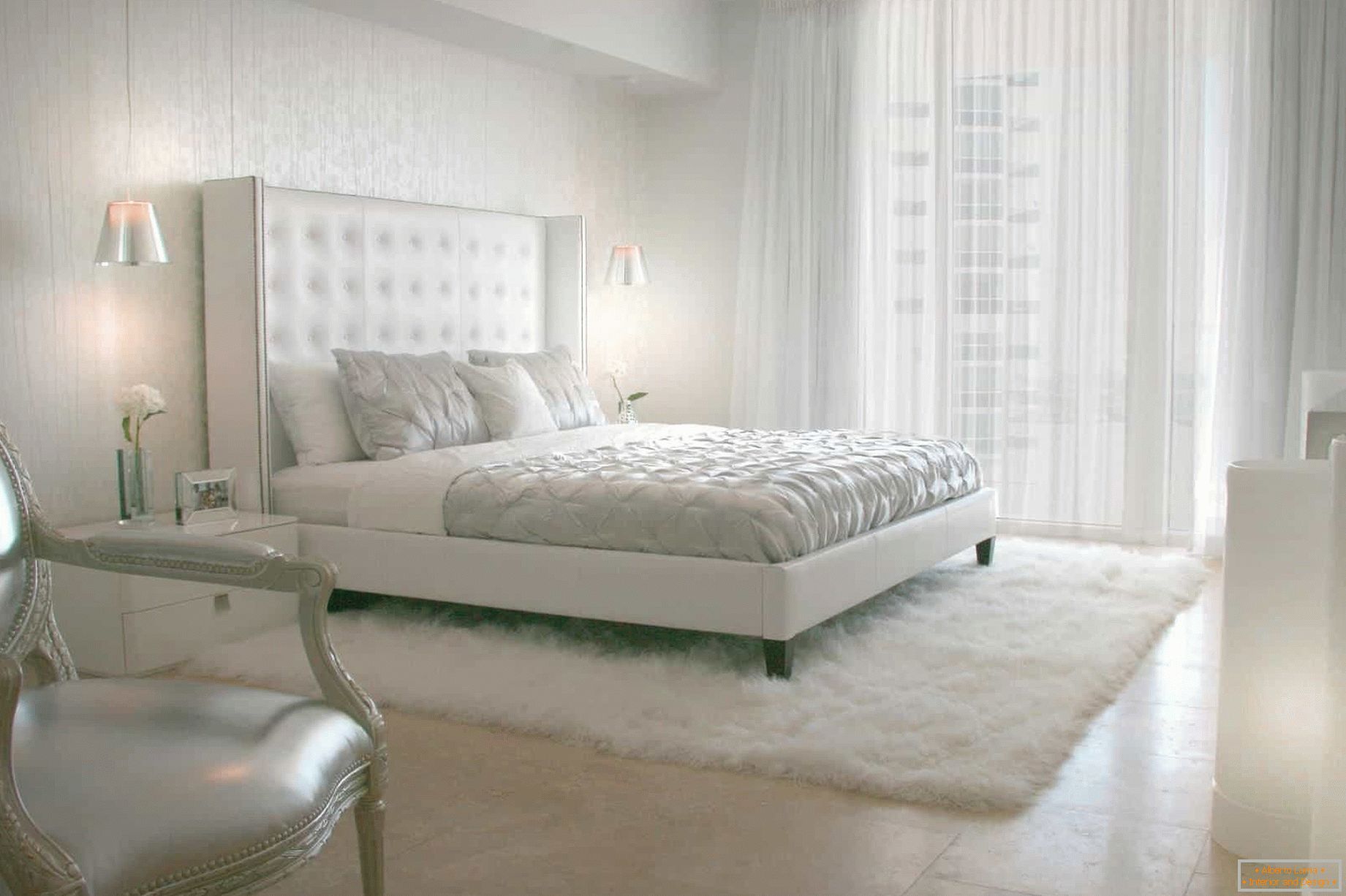 Мебел и фурнитура в одном стиле для классической спальни